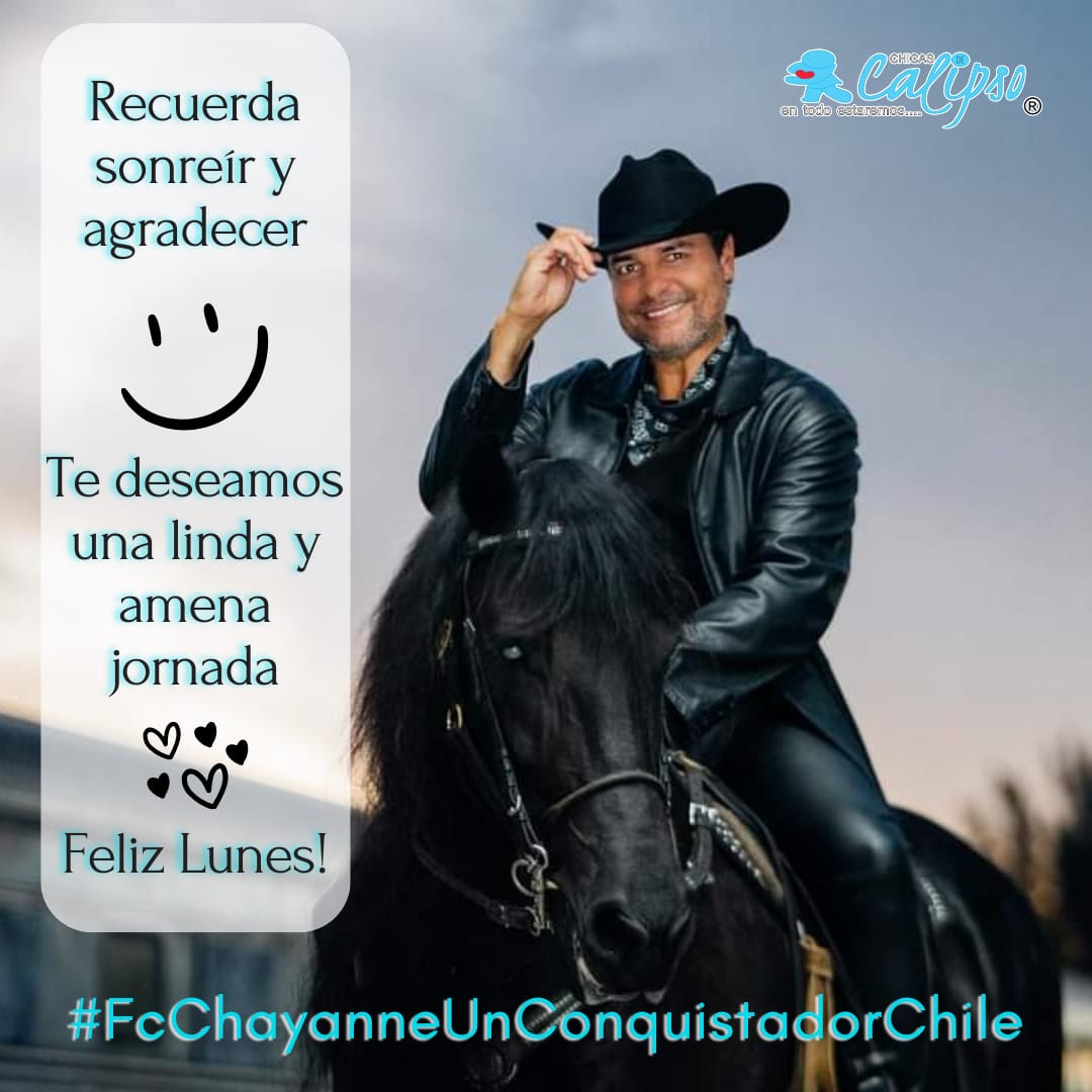 Hola #Francisco muchas por tener el tema #BailandoBachata de <a href="/CHAYANNEMUSIC/">CHAYANNE</a> en <a href="/RadioCarnavalFM/">Radio Carnaval FM</a>. Gracias por tenerlo en su programación. Cariños de las  <a href="/CHICASDECALIPSO/">Fans Club Chicas de Calipso 🇨🇱</a> desde #Santiago
#BalilemosOtraVez 
#NecesitoUnSegundo