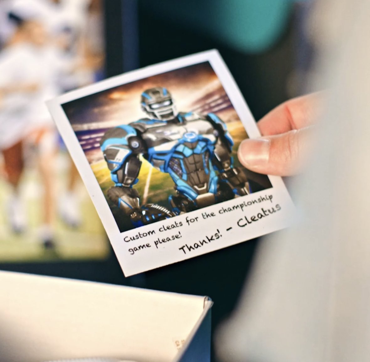 jada_theblock's tweet photo. @NFLonFOX x @QuickBooks cleats for Cleatus! Did you catch these on tv during the NFC Championship last night? 🎨
#nfl #nflonfox #quickbooks #customcleats #customshoes #football #nfl #nfcchampionship #cleatus https://t.co/VpB2RbmGaH