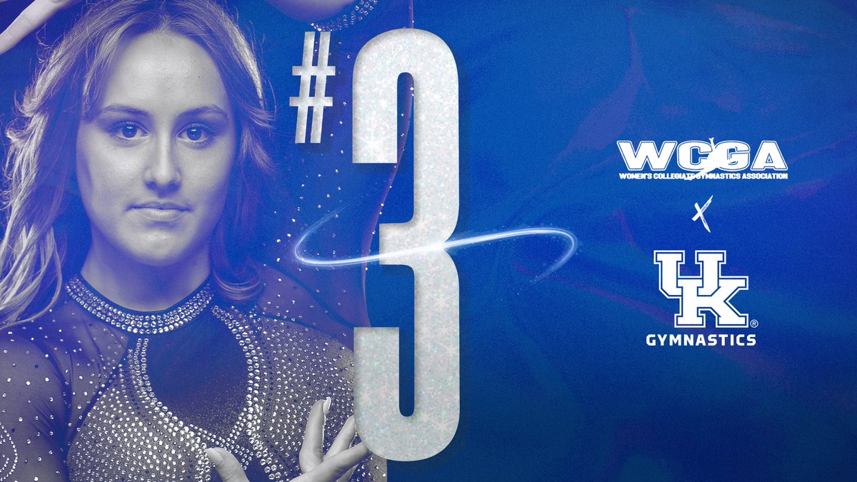 UKGymnastics's tweet photo. For the first time in program history, the Cats are No. 3 in this week’s national rankings!! 🙀✨

Team 50 is something special! 💙

#WeAreUK | #Team50 https://t.co/Jzcscw8pfd