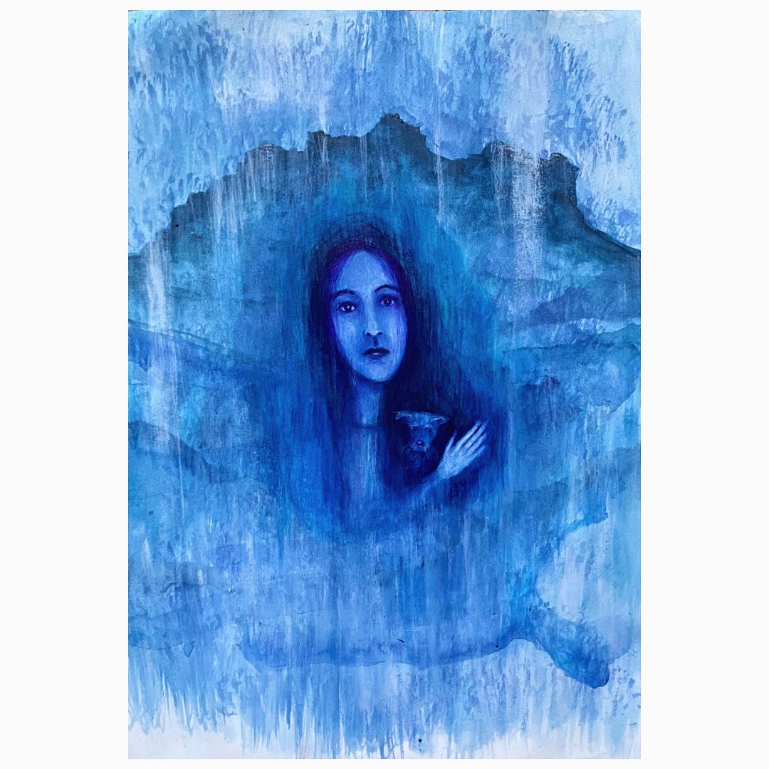 SoniaHivert's tweet photo. #art #dessin #draw #drawing #drawingart #figurativeart #artfiguratif #womanartist #artwork #soniahivert #contemporaryart #illustration #artgallery #artdaily 
#artist #dessinfiguratif #landscape #paysage #strangerart #girlanddog #blueart #bleu https://t.co/8EI24U0STW