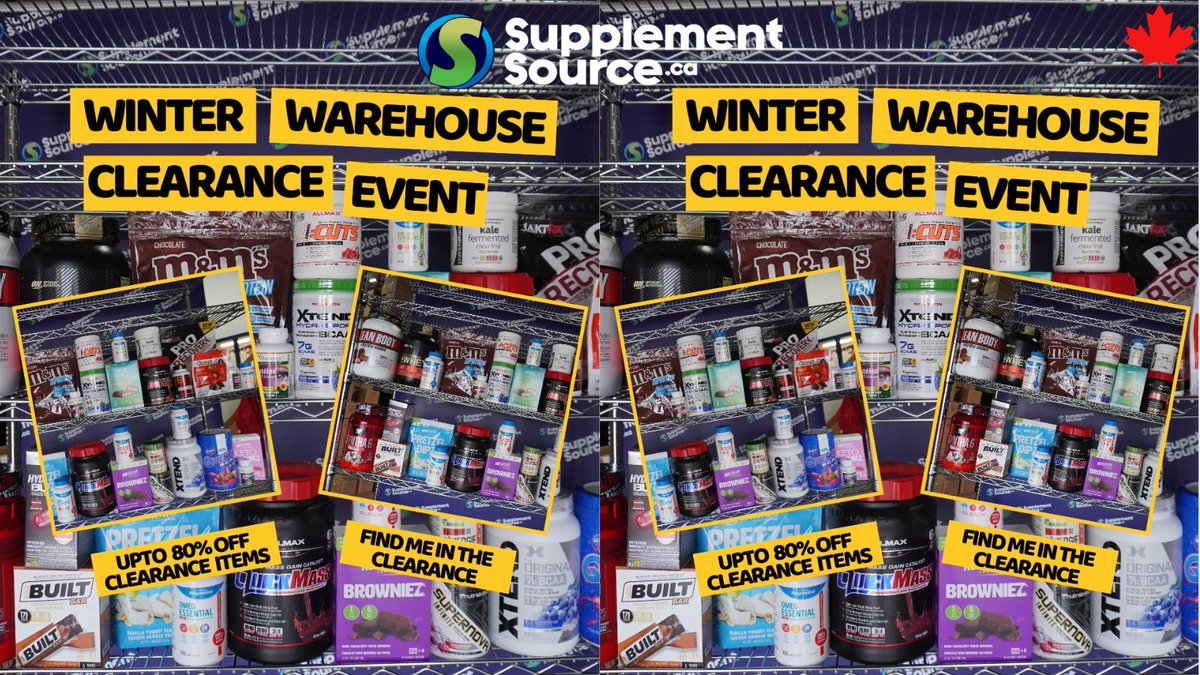 Winter Warehouse Clearance Event! Sale is live 🎉 Get products as low as $2 in the clearance section of supplementsource.ca ❄️     

#WinterClearance #WarehouseSale #ClearanceEvent #SupplementSale #WinterDeals #Discounts #Deals #SaveBig #WinterSale #ClearanceSale #Supplements
