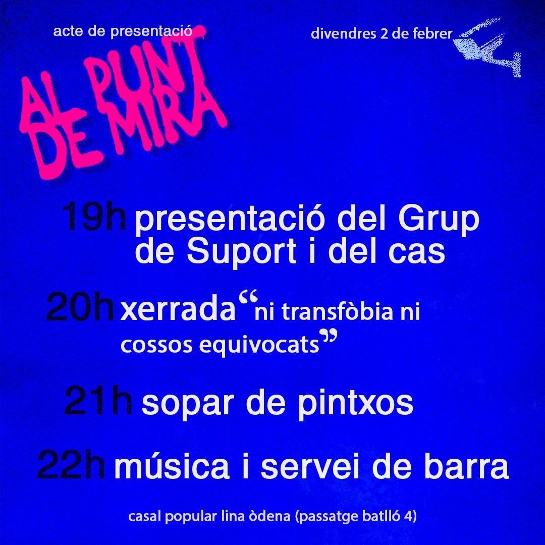 Aquest divendres presentem el grup de suport a <a href="/cp_linaodena/">Casal Popular Lina Òdena</a> 

Apropa't!