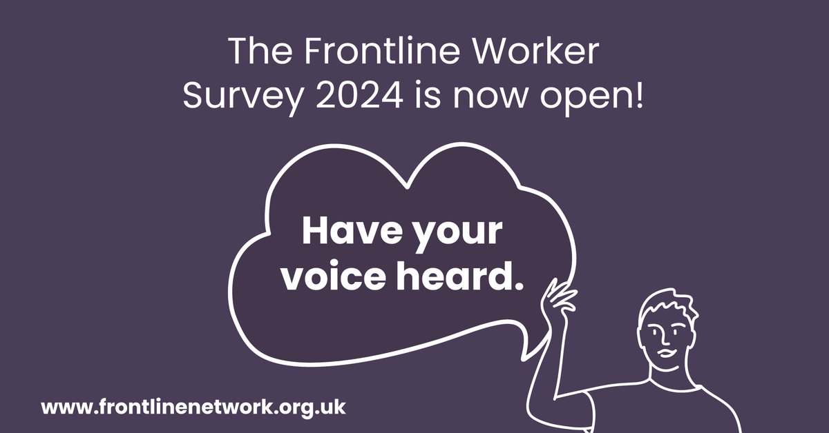 Listening to lived and frontline experience is crucial to addressing #homelessness.

Join hundreds of <a href="/SMITF_Frontline/">Frontline Network</a> colleagues in the sector and share your insights 💬

Complete the #FrontlineWorkerSurvey and help inform policy and practice:

tinyurl.com/FLNsurvey