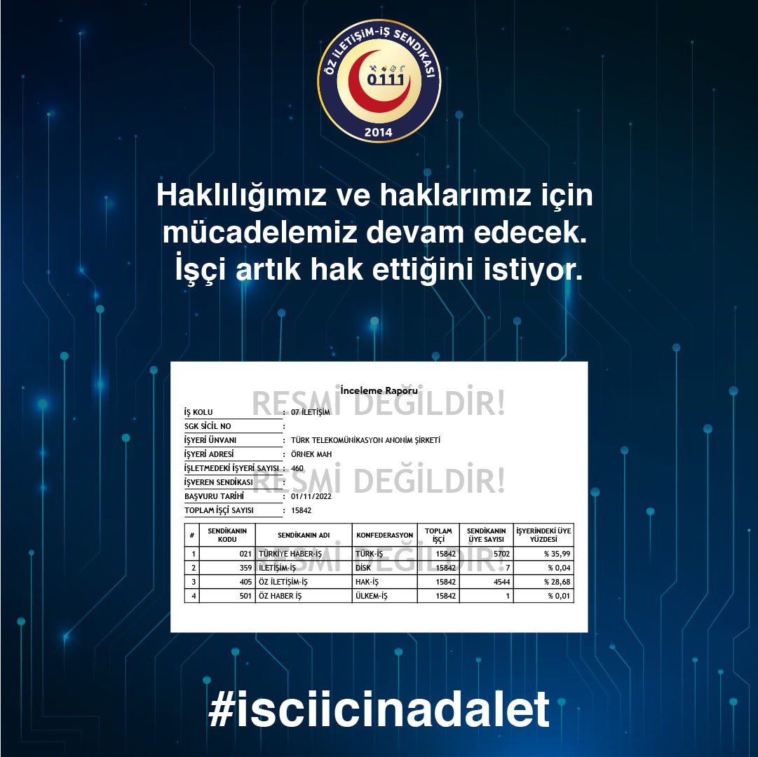#isciicinadalet Haklılığımız ve haklarımız için mücadelemiz devam edecek. İşçi artık hak ettiğini istiyor. 
<a href="/adalet_bakanlik/">T.C. Adalet Bakanlığı</a>
 
<a href="/yilmaztunc/">Yılmaz TUNÇ</a>
 
<a href="/tcbestepe/">T.C. Cumhurbaşkanlığı</a>
 
<a href="/UABakanligi/">T.C. Ulaştırma ve Altyapı Bakanlığı</a>
 
<a href="/a_uraloglu/">Abdulkadir URALOĞLU</a>