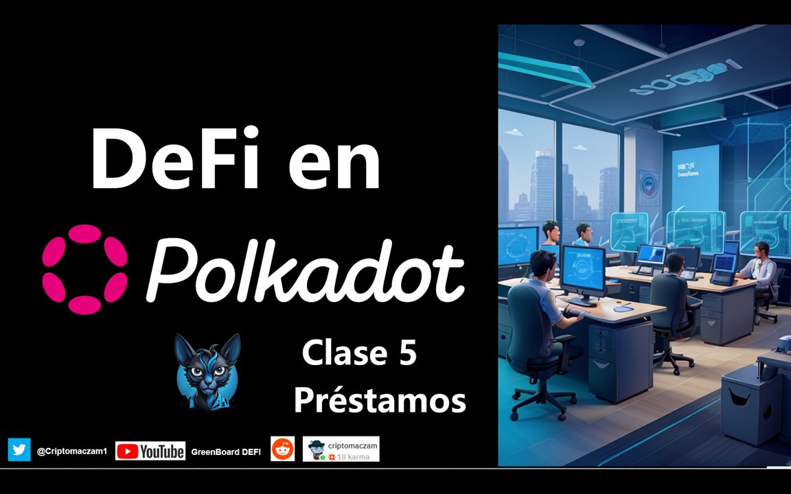 Y mañana ya será la clase número 5 del curso #Defi en #Polkadot, en esta ocasión dedicada a Préstamos. 

Revisaremos la teoría y practicaremos con <a href="/SiO2_Finance/">SiO2 Finance | 1st multi-VM lending hub on Astar</a> y otros protocolos.

<a href="/Polkadot/">Polkadot</a> 
<a href="/AstarNetwork/">Astar Network</a> 
<a href="/MoonbeamNetwork/">Moonbeam</a>
