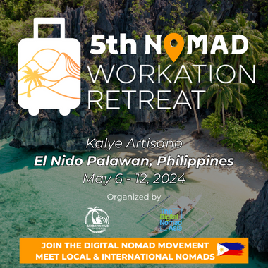 Danielmbeck1's tweet photo. 📷 Calling on Digital Nomads &amp; Remote Workers who are living or traveling in the Philippines 📷 Join us in the tropical paradise of El Nido, Palawan, Philippines for the 𝟱𝘁𝗵 𝗡𝗼𝗺𝗮𝗱 𝗪𝗼𝗿𝗸𝗮𝘁𝗶𝗼𝗻 𝗥𝗲𝘁𝗿𝗲𝗮𝘁! 📷

#baybayinhub #digitalnomad #remotework #elnido https://t.co/BrVWSWmI0r