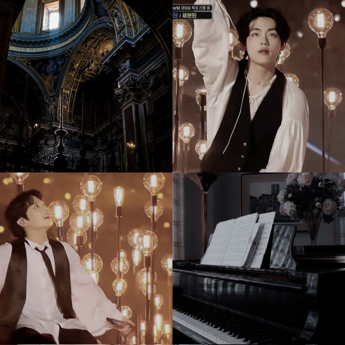 snjjkth's tweet photo. #taekook #taekookau where—

Kim Taehyung an eminent pianist who bought an archaic mansion in Busan to work on his new erotic piece.

Jeon Jeongguk, whose mother has been taking care of the mansion's garden for years, is too mesmerised by a handsome stranger playing the piano. https://t.co/mOexnVpDFK