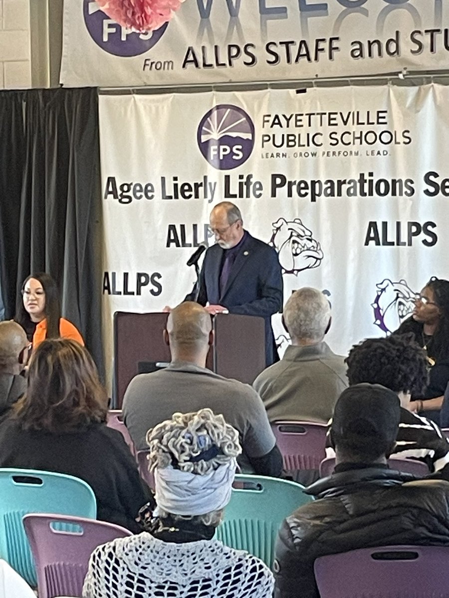 Allpsschool's tweet photo. Mayor Jordan reading the proclamation for  Black History Month! #bhm https://t.co/81Db5Loul0