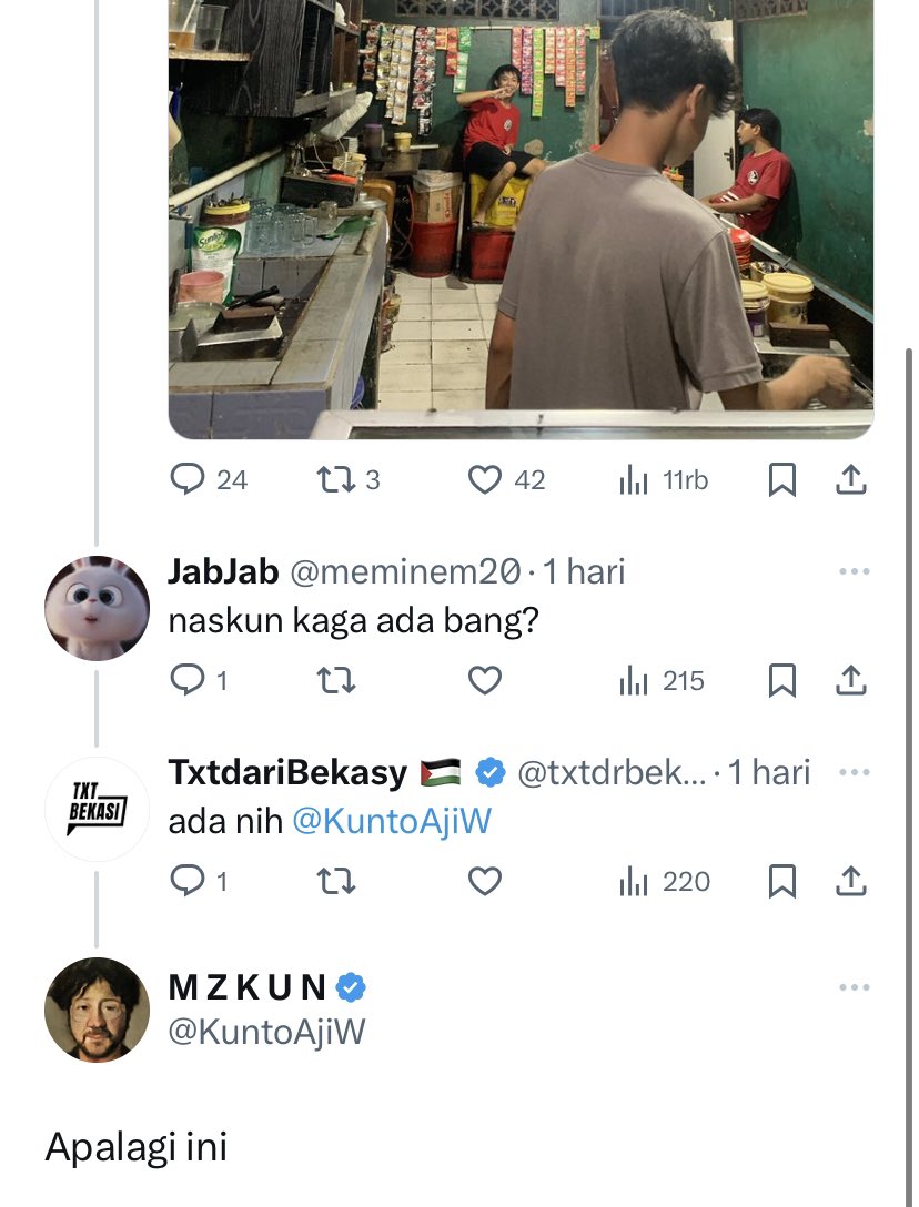 txtdrbekasi's tweet photo. woy esss 😭😭 https://t.co/DeBvWZRFG5