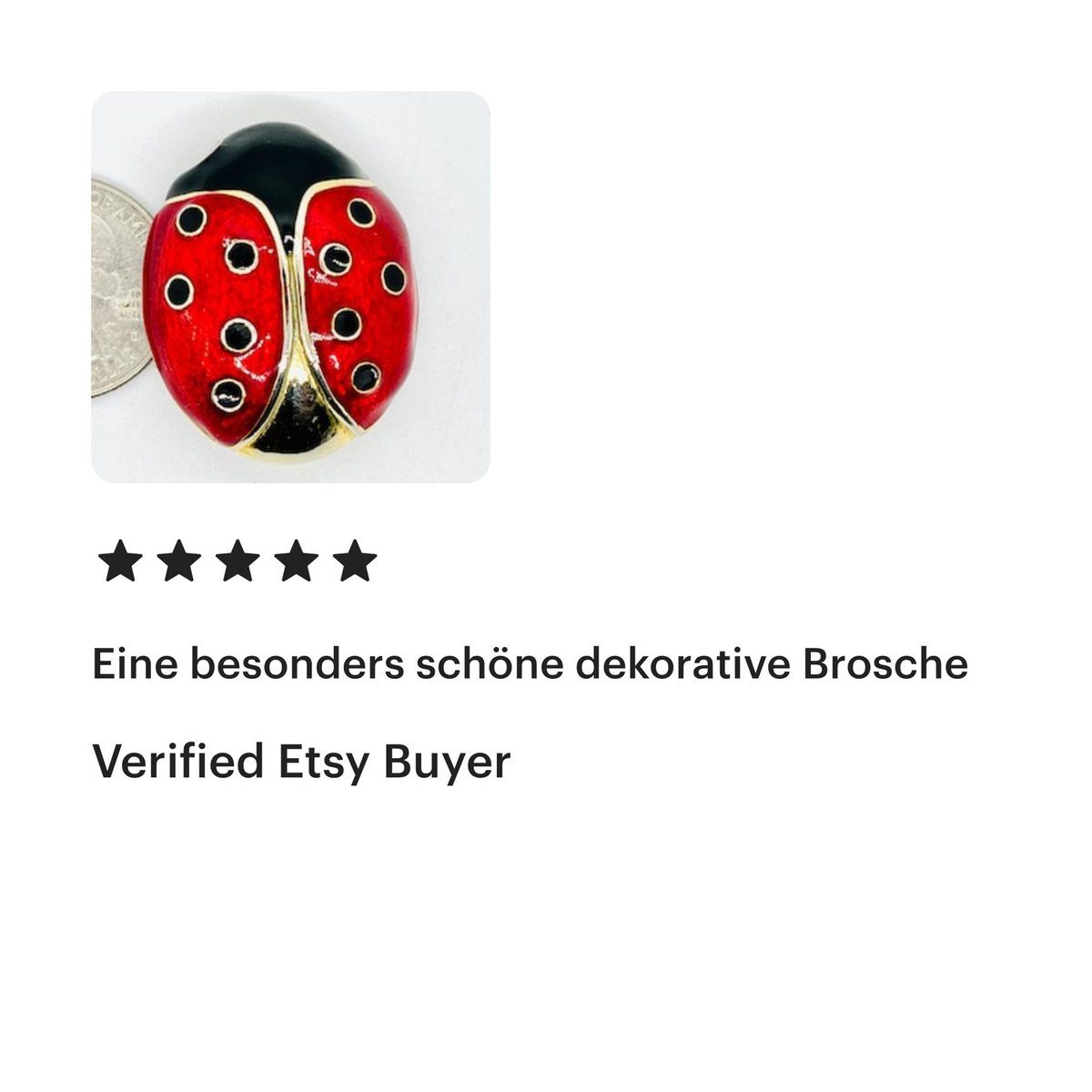 Thanks for the review ✨ #BobbyDazzlersJewelry is registered to ship to Germany bobbydazzlersjewelry.etsy.com #mhhsbd #craftbizparty #shippingtogermany #etsyvintage #figuralbrooch