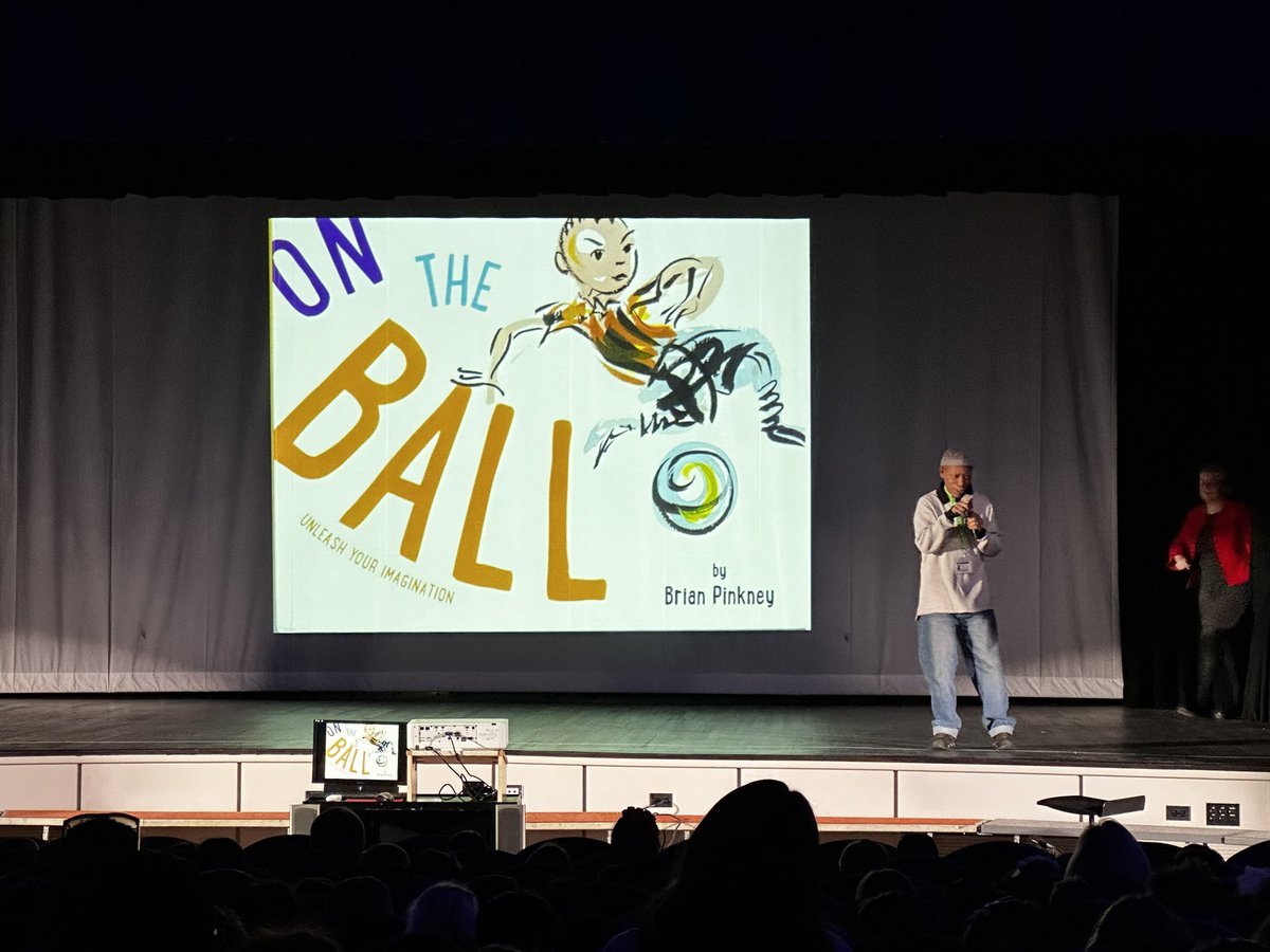miss_barbieri's tweet photo. Happy PARP week Sousa!! Today we kicked off with the incredible Brian Pinkney! https://t.co/uvTKGFSHzL