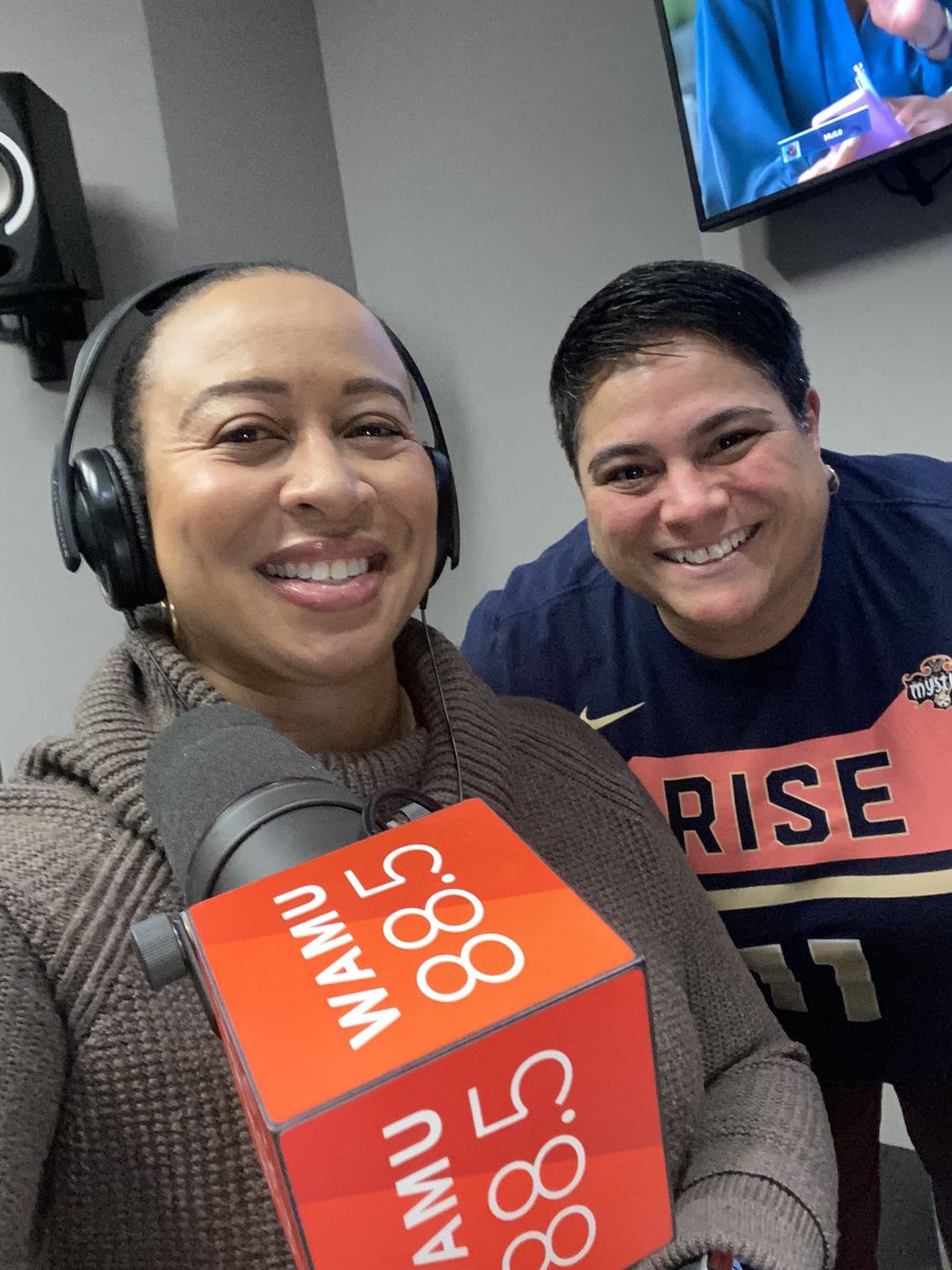 Spent my morning talking with the lovely and EXTREMELY patient @EstherCinDC and Ayan at @wamu885 discussing my reporting on Black infant mortality in DC for @wcp. Extra special treat to see my gorgeous friend @amanduhgomez Thanks for amplifying my series, guys! #infanthealth