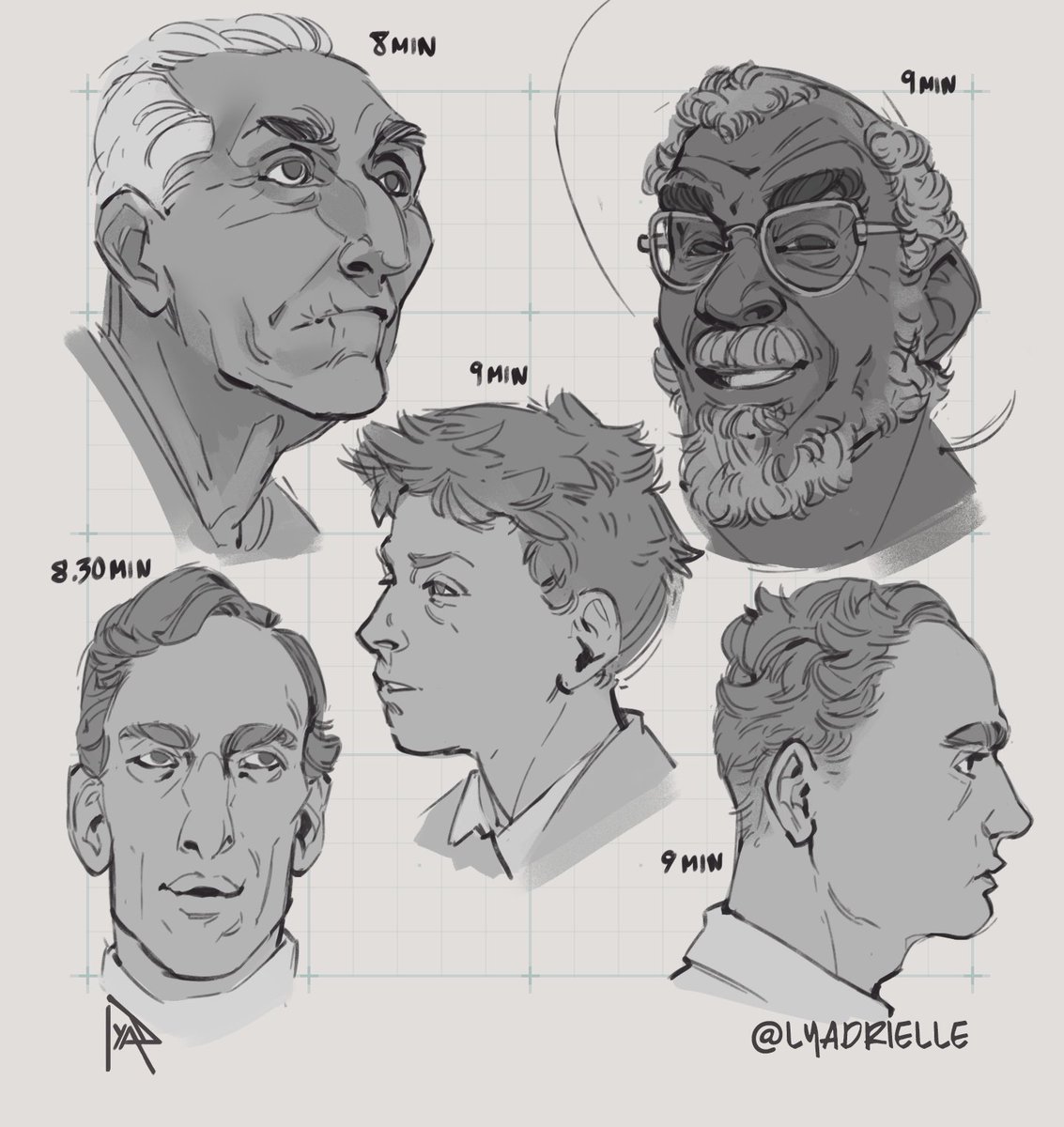 Last one for the portrait #sketches. Gonna try something new this week, probably props/objects and colors.