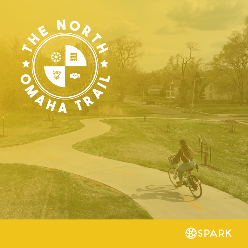 🥳 Exciting news! Spark received funding for Phase 2 of the North Omaha Trail - linking to the riverfront! Partnering with DED, this project expands public health infrastructure and connects North Omaha's community anchors, fostering connectivity and accessibility 🏡🚴🏃‍♀️🏙️🌲