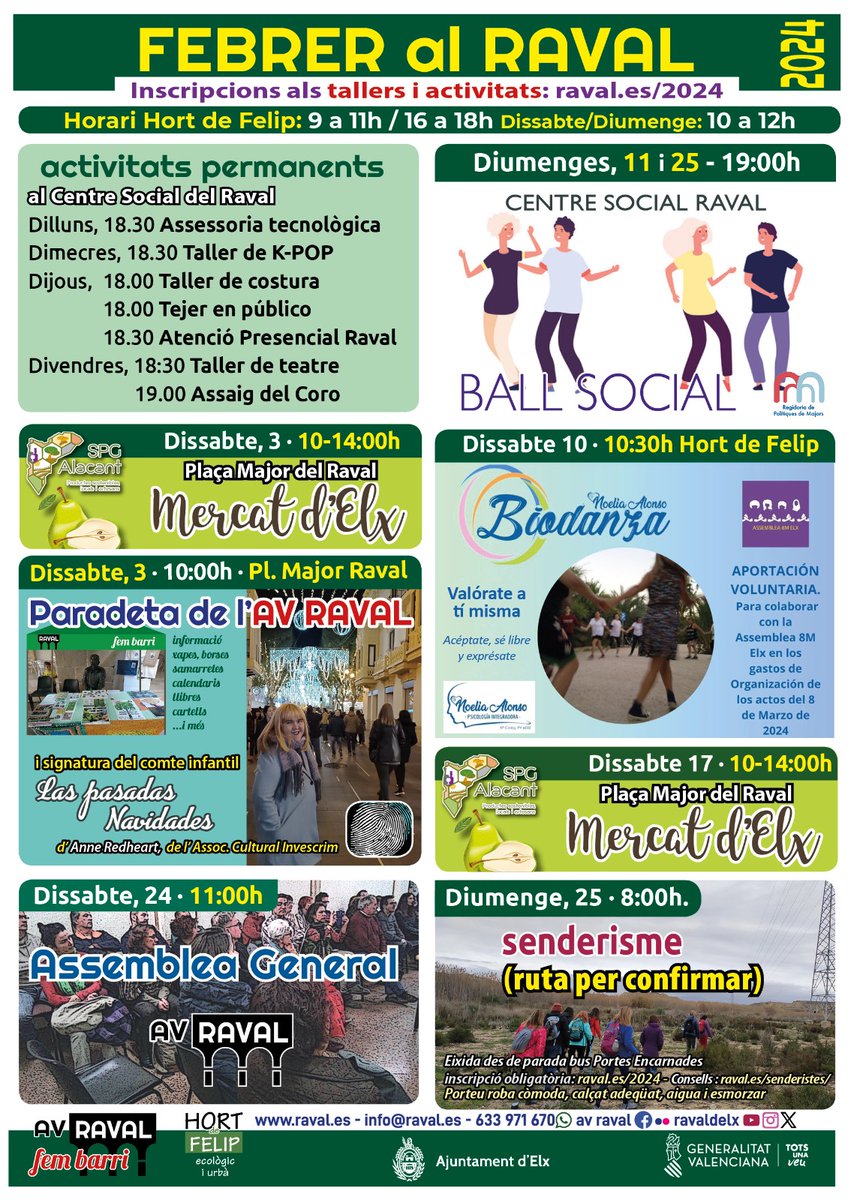 FEBRER al RAVAL
#elx #elche #lomasantpere <a href="/faavvelche/">Federación Asociaciones Vecinales Elche</a>