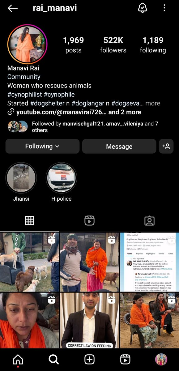 AjkillerJ's tweet photo. Hi! I would like to reqst uh all to support her @ManaviRai2 on X as well, she is one of the best human ngl, I just love the way she do things for animals nd she always priorities them over herself.I really love uh ma'am, more power to uh🫶🥹

#Abhisha #AbhishekMalhan #ManishaRani https://t.co/jxD5fTLoZx