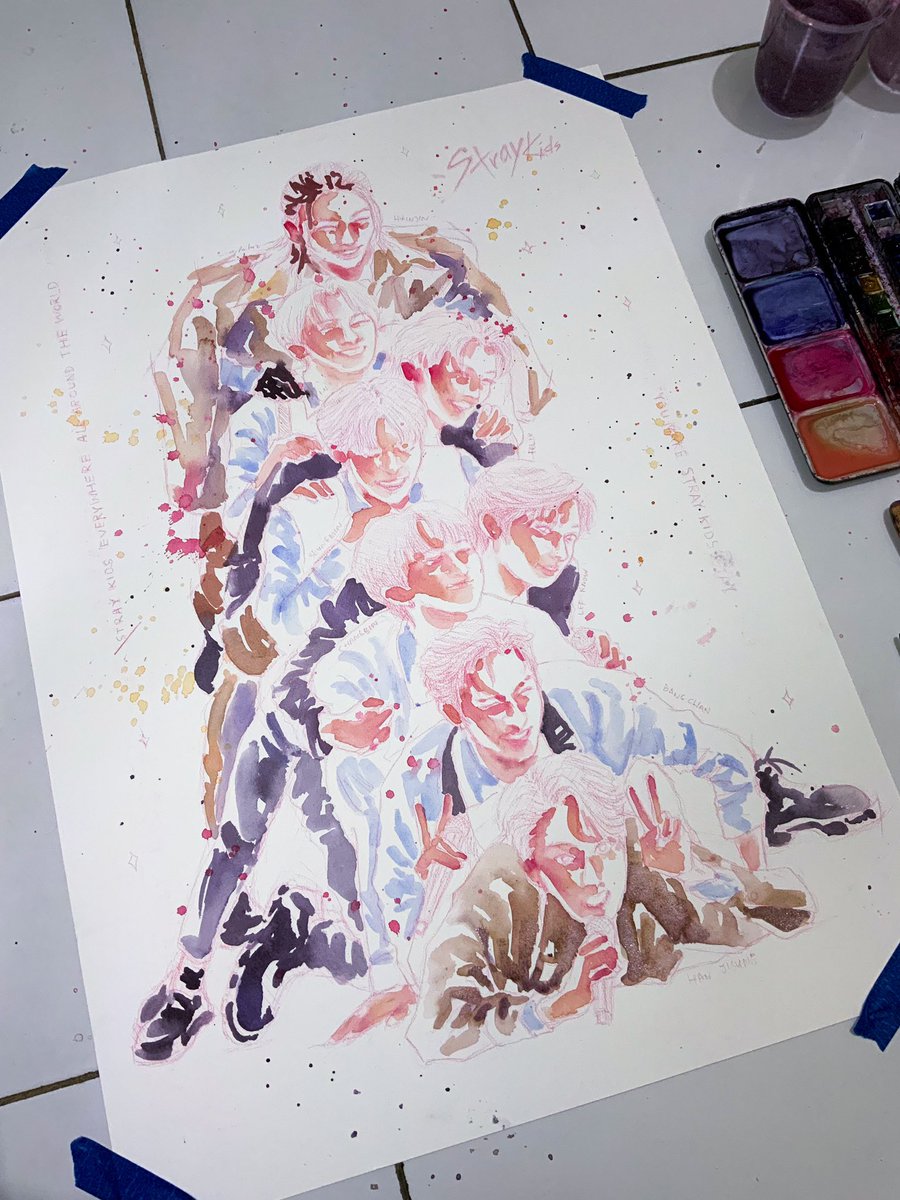 「when your painting so big that you gotta」|nad 🍧💗 | semi iaのイラスト