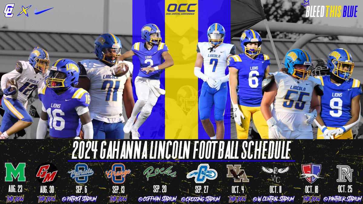 2024 Schedule, the work has started to prepare…You get what your work deserves! #WeAreLions #BleedThisBlue @CoachStoutGLHS @Coach_MHolliday