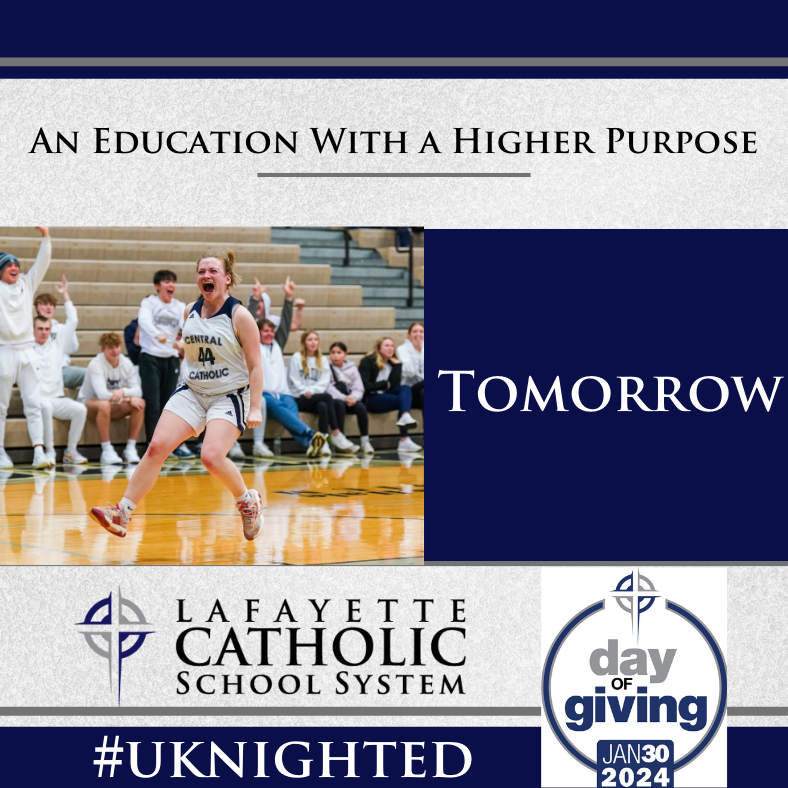 lafacatholic's tweet photo. Pardon our excitement: Tomorrow is our Annual Day of Giving! Ready to give right now? Help us start the day of right with a donation here: https://t.co/P3BnwOIDEO
#LCSSDayofGiving #UKnighted https://t.co/EqxagvQbbc