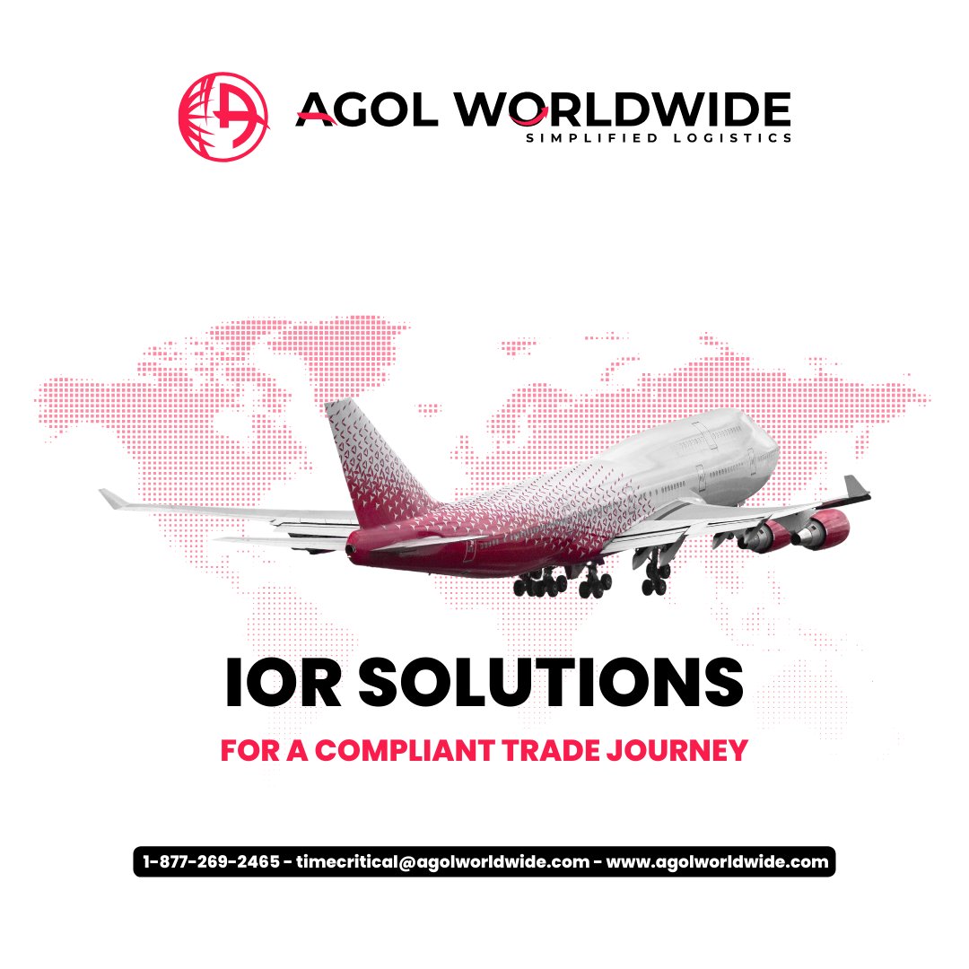 #logistics #supplychain #shipping #freight #warehousing #distribution #transportation #fulfillment #IOR #EOR #Importerofrecord #timecritical #OBC #Onboardcourier #GlobalTrade #TradeCompliance #InternationalShipping #GlobalSupplyChain #AGOLWorldwideInc