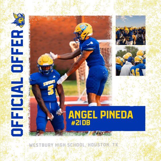 angel2P_'s tweet photo. #AGTG After an awesome conversation with @ForeverTrevin; I’m Blessed &amp; Honored to receive my 5th offer from @FootballBethany
@1CoachKelley @WestburyFB @WestburyAthlet1 @WestburyHSHISD
#ManTheShip🚢 #AnchorDown⚓️ https://t.co/wTJDYxFBFN