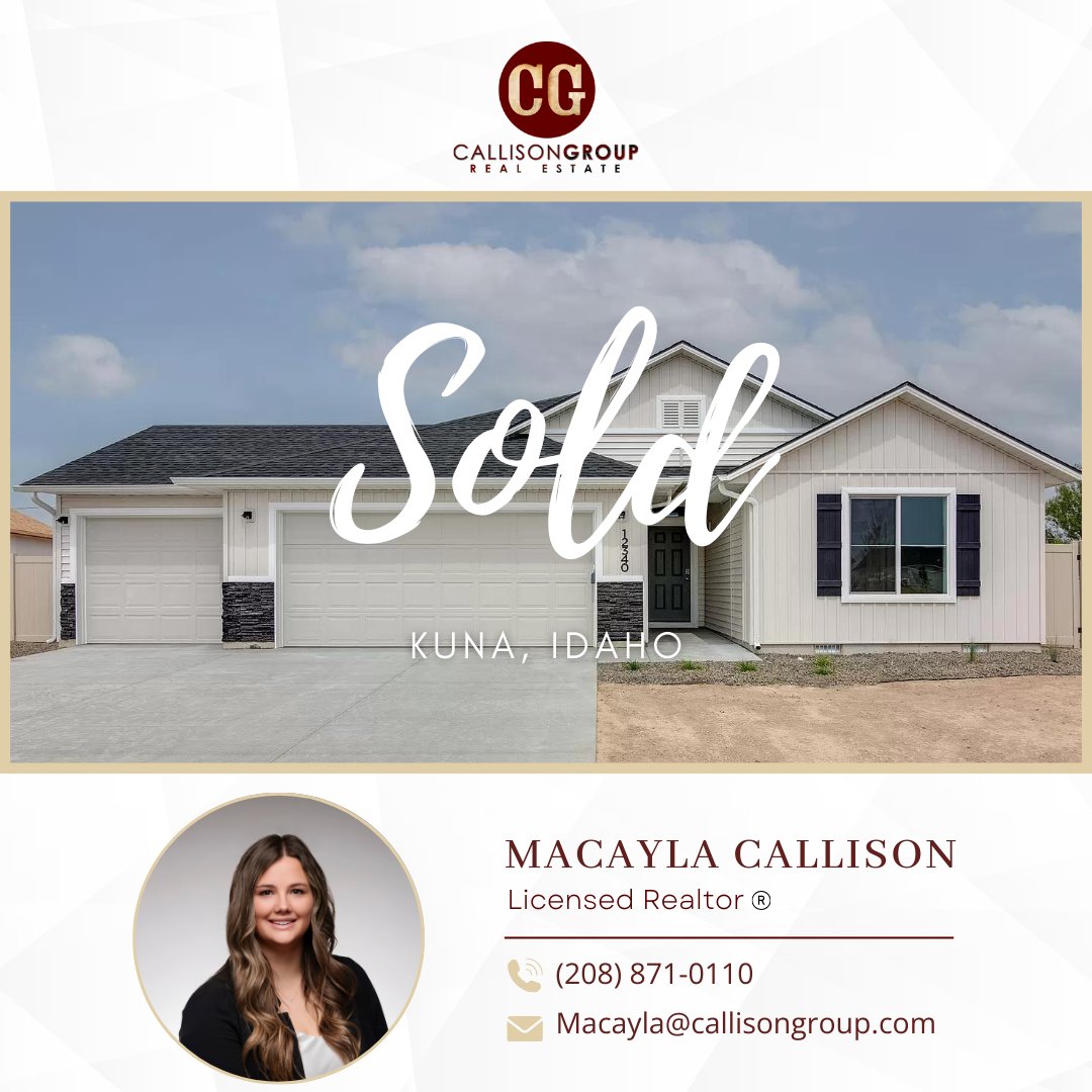 CallisonGroup's tweet image. Home sweet home! 🏡✨ Excited for new memories and endless joy in your peaceful neighborhood. Cheers to the dream coming true! 🥂  #callisongrouprealestate #realestate #idahorealtor #idahome #idahorealestate #justsold #Macaylacallison