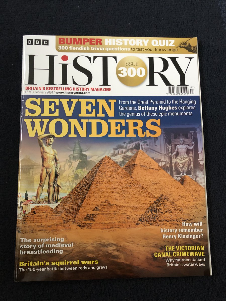 isabelk_history's tweet photo. I recently received the 300th edition of BBC History magazine. It is such an achievement for all those involved, and I'm very privileged to be a small cog in the machine! #factchecker #bbchistorymagazine #immediatemedia https://t.co/8v6JA6emxY