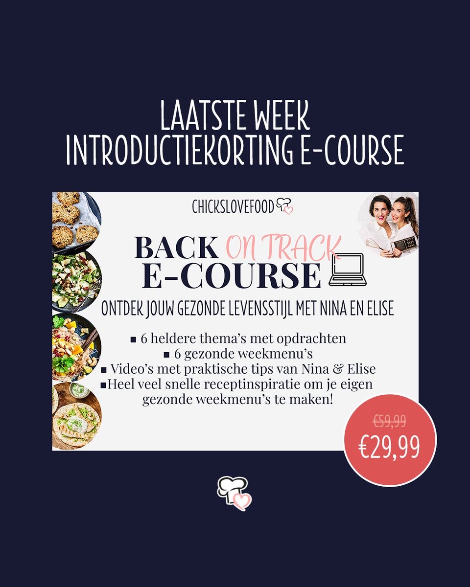 chickslovefood's tweet image. 🥦 Online stap voor stap cursus
🍉 Gezond en slank op een manier die bij JOU past
🥑 6 thema&apos;s die je naar de beste versie van jezelf brengen
🧀 Easy en praktisch
🌯 Inspiratie, weekmenu&apos;s, recepten, video&apos;s en opdrachten

MEEDOEN ➡️ l8r.it/S07Q

#backontrack #ecourse