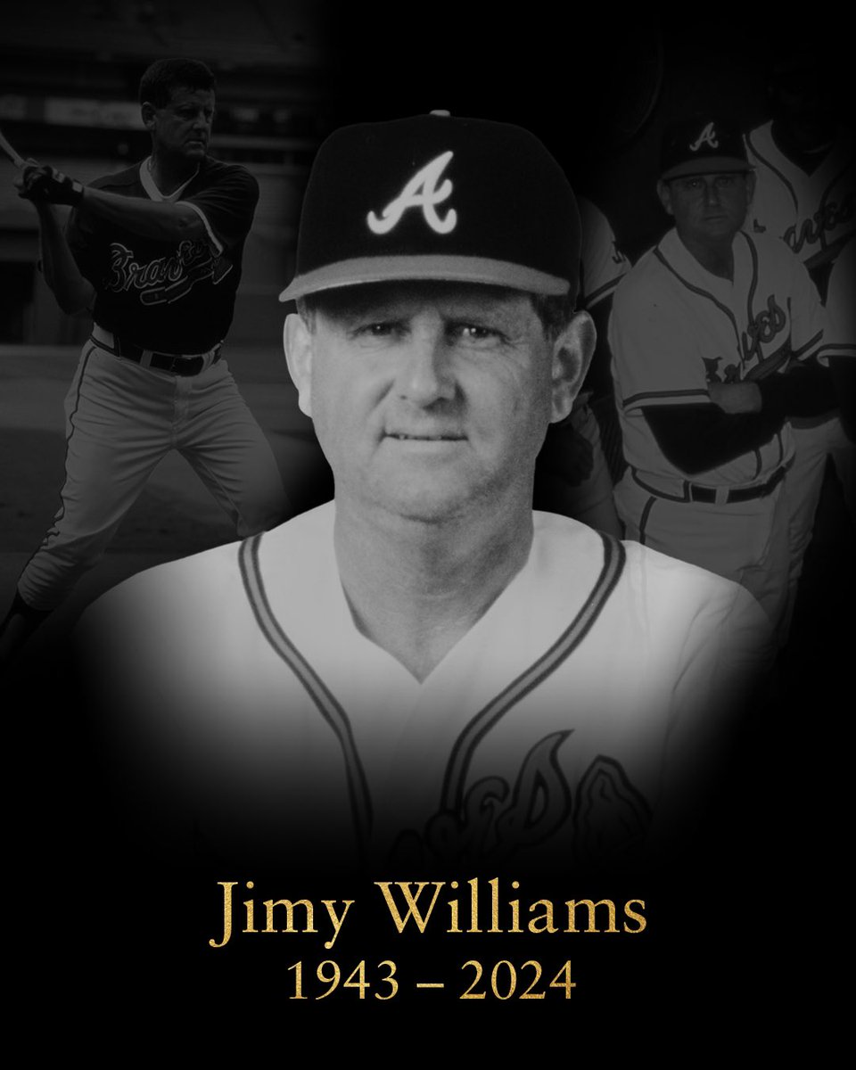 Braves's tweet photo. Our thoughts and prayers are with Jimy’s family and friends. 

Jimy was our 3B coach from 1991-96, and forever a World Series champion. https://t.co/QW1W1bYG36