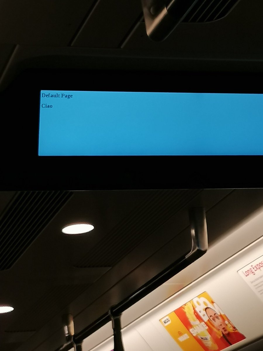 Today on the tube: Ciao!