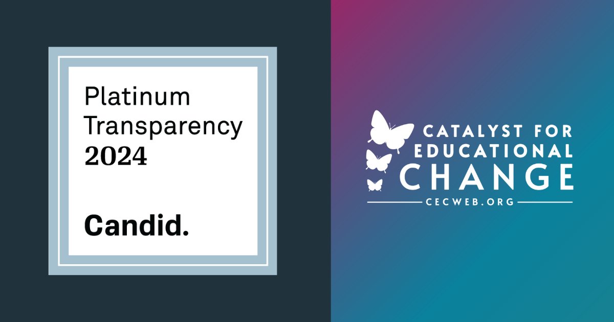 CEC has earned a Platinum Seal of Transparency with <a href="/CandidDotOrg/">Candid</a> ! This indicates that CEC shares clear &amp; important information with the public about our goals, strategies, capabilities, achievements &amp; progress indicators. Learn more at cecweb.org/about-cec/