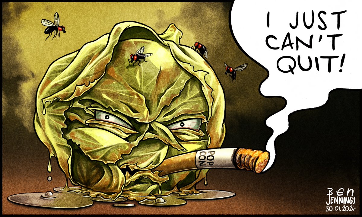 Latest @guardian cartoon #LizTruss #PopCon #SmokingBan theguardian.com/commentisfree/…