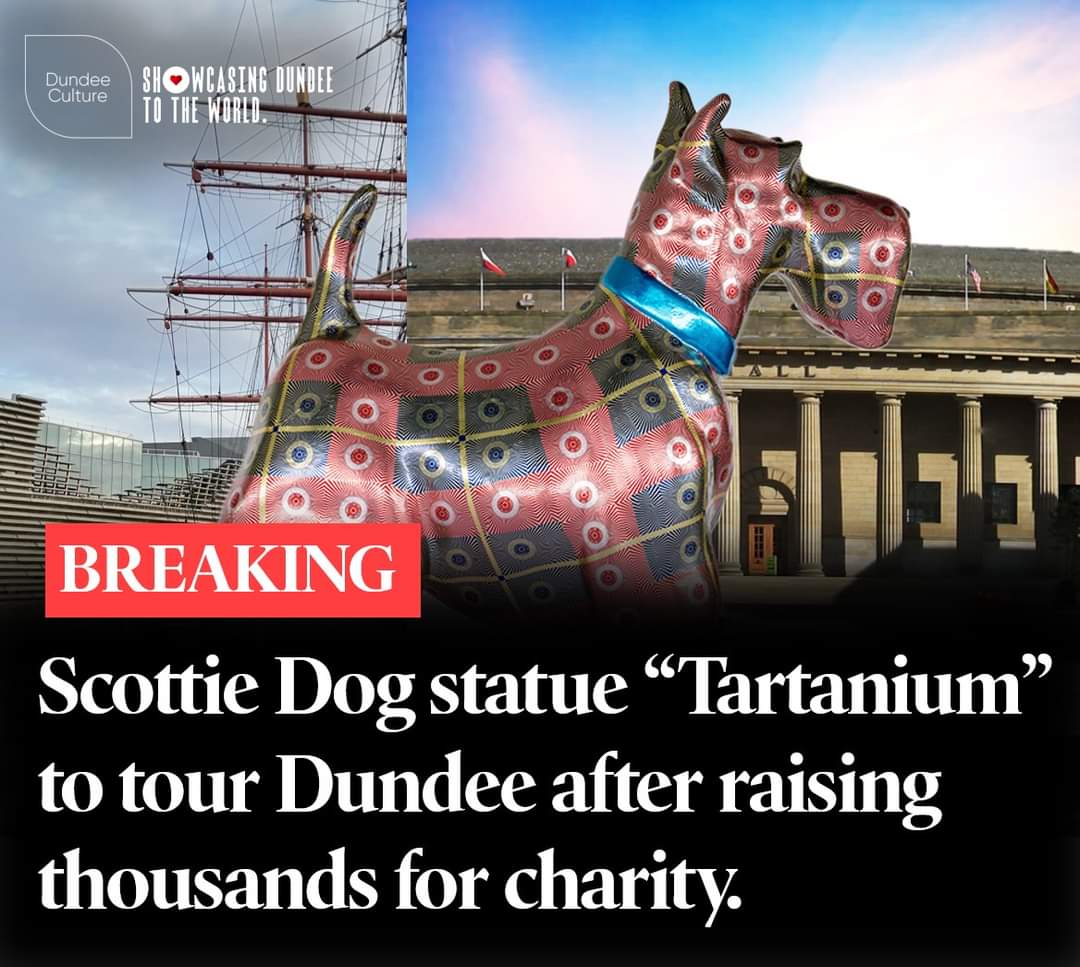 Dundee Culture (@dundeeculture) on Twitter photo ๐ถ๐ด๓ ง๓ ข๓ ณ๓ ฃ๓ ด๓ ฟโค๏ธ BREAKING: Tartanium, a cute wee Scottie dog created as part of the Scotties by the Sea campaign, will be touring Dundee on 31 January & 1 February after it was sponsored by <a href="/ApexHotels/">Apex Hotels</a> who raised an amazing ยฃ12,000 for @MaggiesDundee. #Dundee ๐ถ๐ด๓ ง๓ ข๓ ณ๓ ฃ๓ ด๓ ฟโค๏ธ BREAKING: Tartanium, a cute wee Scottie dog created as part of the Scotties by the Sea campaign, will be touring Dundee on 31 January & 1 February after it was sponsored by <a href="/ApexHotels/">Apex Hotels</a> who raised an amazing ยฃ12,000 for @MaggiesDundee. #Dundee