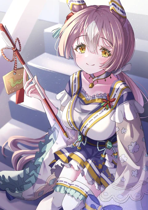 #サトノダイヤモンド生誕祭2024おめでとう!!元々見た目が好きだったけど、シナリオやアニメの芯の強さでもっと好きになりました!!可愛くて強いダイヤちゃん、大好き! 