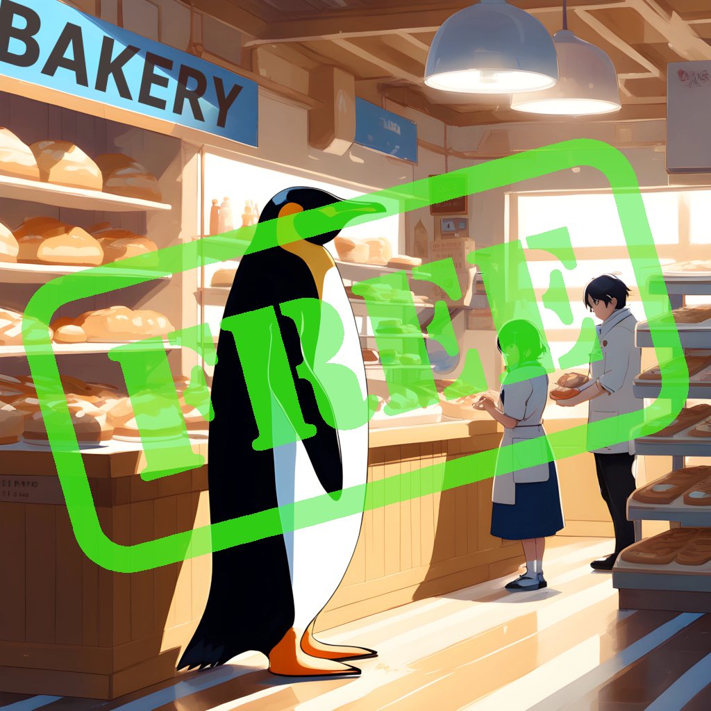 AGartworks's tweet photo. GM, FREE MONDAY!
A Penguin in a Bakery Shop FREE✅
https://t.co/HevpoQvst2
#GM #FreeNFT #NFT #SolanaNFT #SolanaGiveaway #NFTGiveaway #SolAndArt #DigitalArt #NFTSeries #NFTCollection https://t.co/KUZVUxHM1K