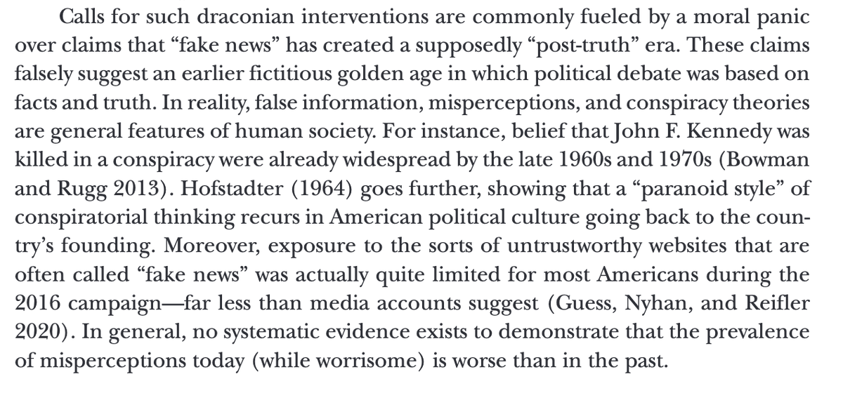 danwilliamsphil's tweet photo. "... fueled by a moral panic over claims that “fake news” has created a supposedly “post-truth” era. These claims falsely suggest an earlier fictitious golden age in which political debate was based on facts and truth...." 👍
https://t.co/YOtWgV5Ubo https://t.co/ygtxCklCKb