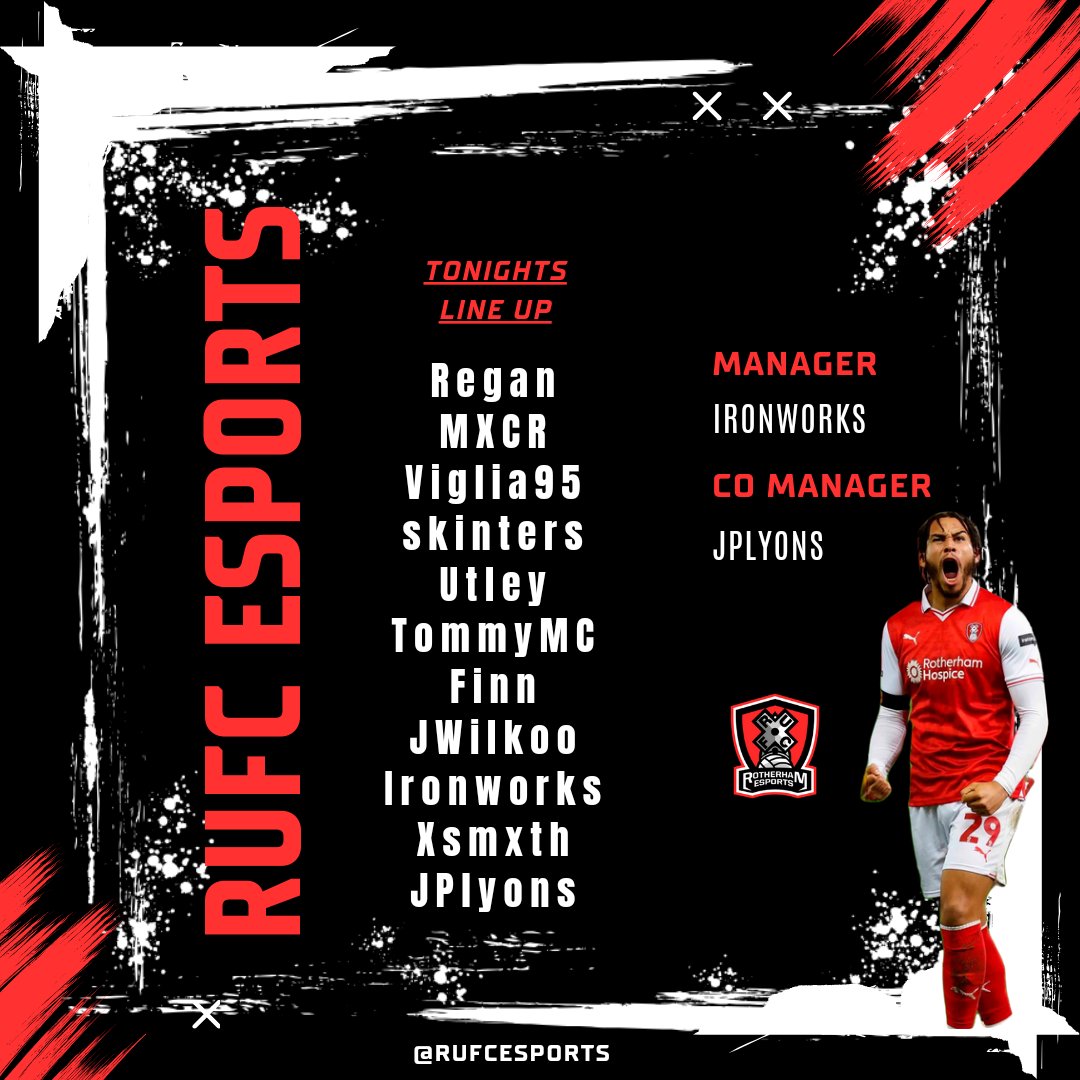 RUFCEsports's tweet image. Join us tonight at twitch.tv/rufc_esports from 8pm (ish) for a first look at our new first team as they begin their @OfficialVPG season. Big things are expected of @Ironworks_66_ and the guys this season. Good luck to all our teams 💪 #rufc #utm #EAFC24