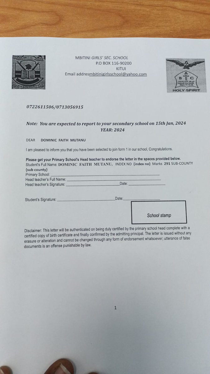 Wanzatom5's tweet photo. @citizentvkenya @TrevorOmbija It's tough...I know 2 girls sisters who have not reported to school....The parents can't afford to take them and they are requesting for support...see their results slips and admission letters to their respective schools....Any help will be appreciated https://t.co/rX9HLHdeuW