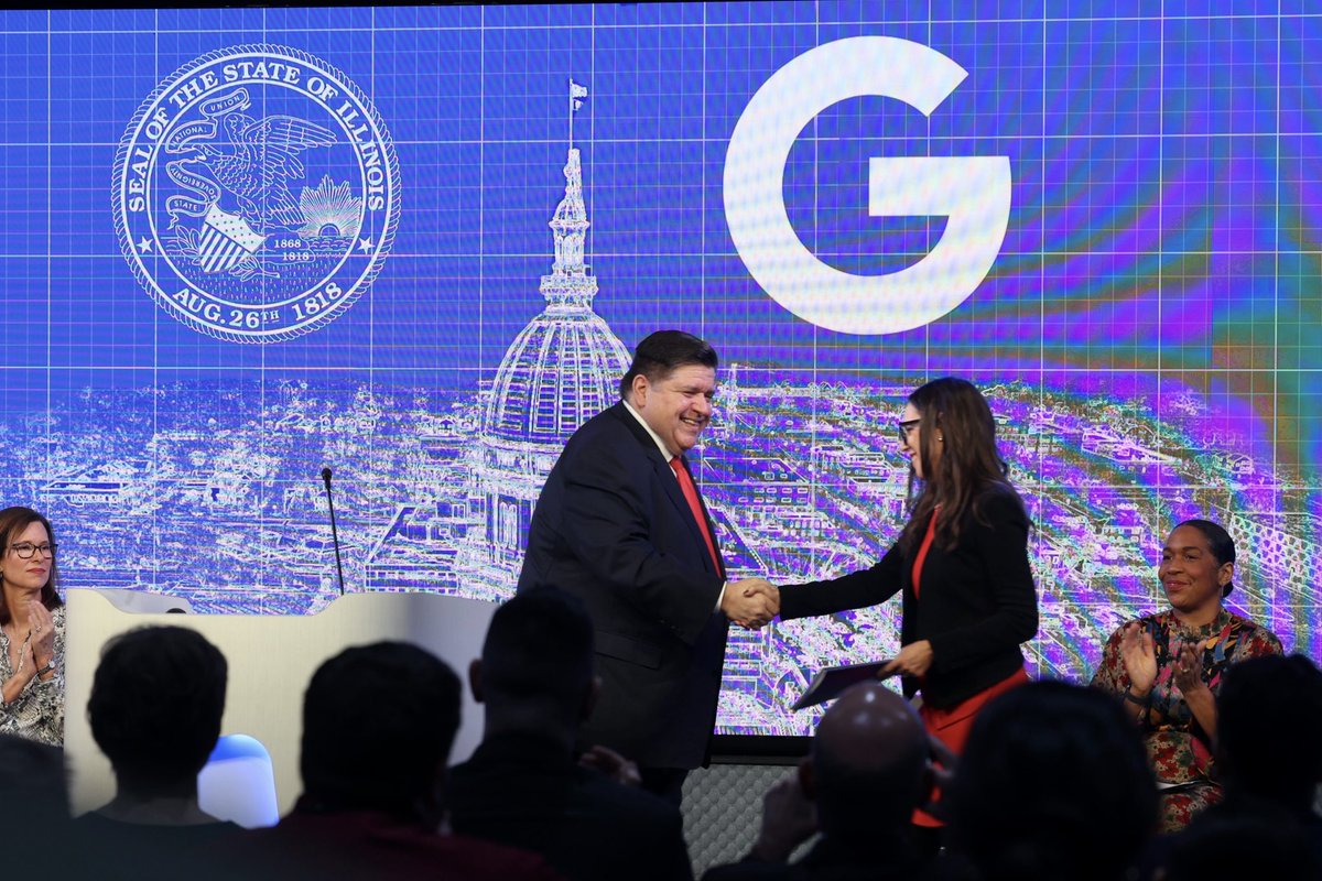 GovPritzker's tweet photo. Illinois is on the way to being the #1 state for children's behavioral and mental health services.

Today, we're announcing a partnership with @googlecloud to build a centralized Care Portal to streamline access to care for our youth.

A first for Google, Illinois and the nation. https://t.co/TD2s2NSzwo