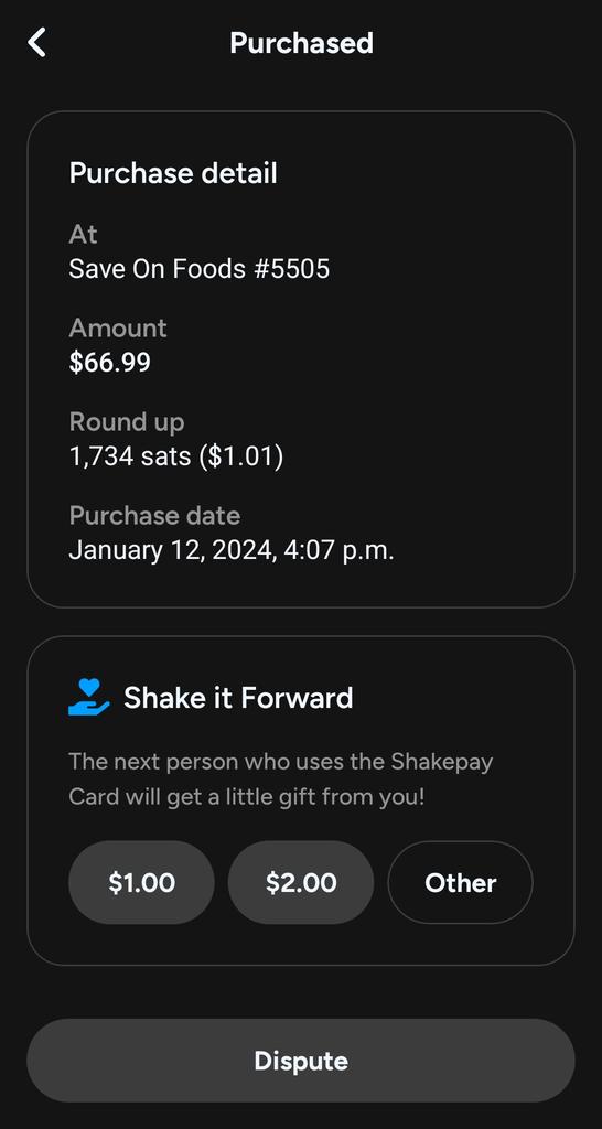 fishy666's tweet photo. @shakepay It's not 69, but close enough I guess 😛
#shakepaid
Fishy666 https://t.co/jpgRQjbQjH
