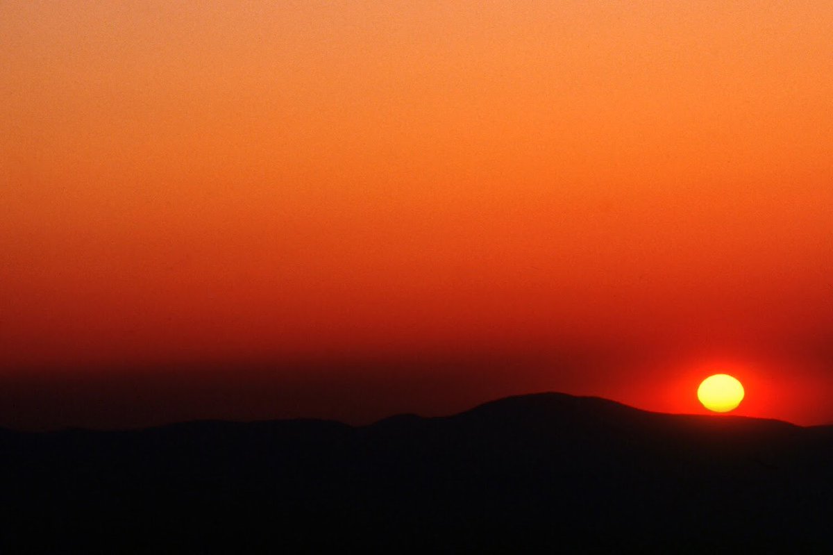 A dramatic sunrise in the Great Smoky Mountains.