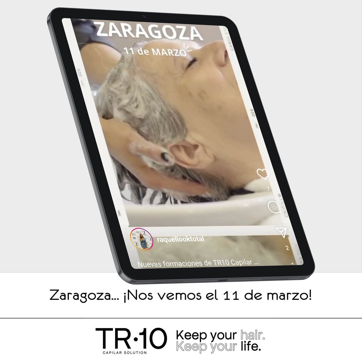 tr10_capilar's tweet photo. ¿Recordáis que os dijimos la semana pasada que teníamos una cita en Pamplona?
Pues aquí os dejamos otra fecha para que apuntéis en la agenda ¡Formación en Zaragoza el 11 de marzo! 

#TR10 #TR10funciona #TR10convence

@raquellooktotal https://t.co/AtMexFEeCD
