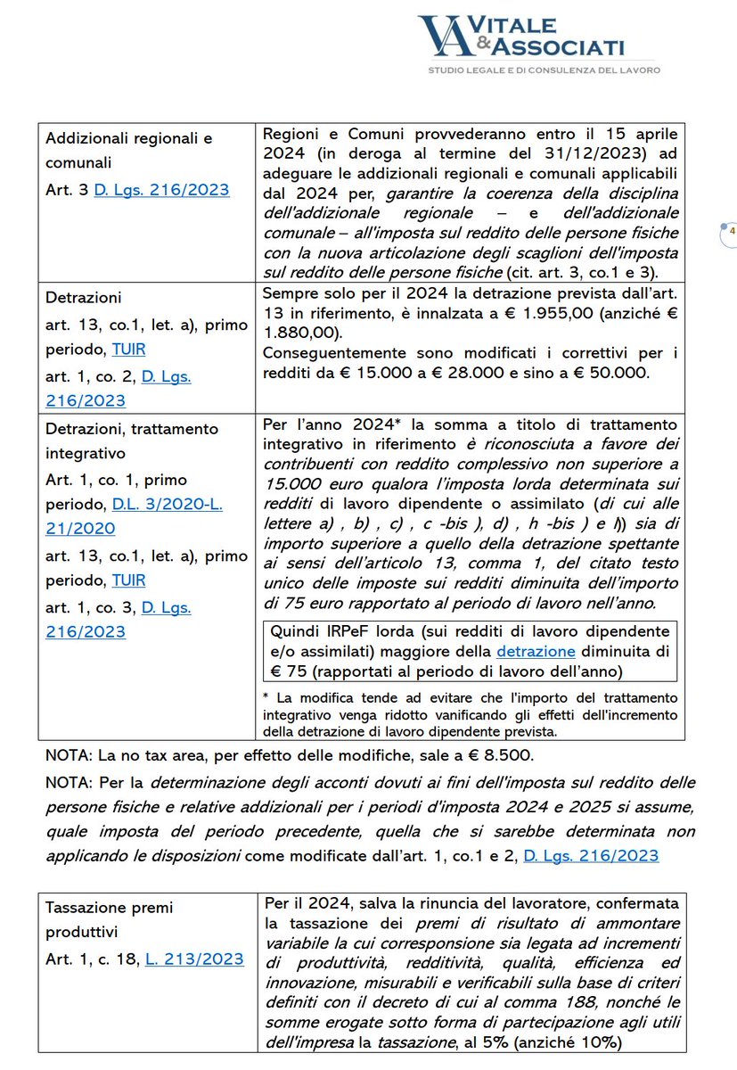 Come si presenterà il Lul di gennaio 2024 dopo la #LeggeDiBilancio2024 e il primo modulo della #riformafiscale
Abbiamo provato a farne sintesi.