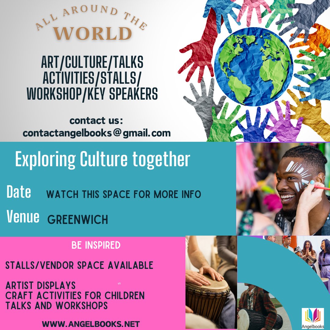 Angelbooks2018's tweet photo. Really looking forward to this event. @GreenwichLibs @Royal_Greenwich #greenwich #culuture #diversity. Send us an email if you would like to book as a vendor. https://t.co/vpiP0vVVeN