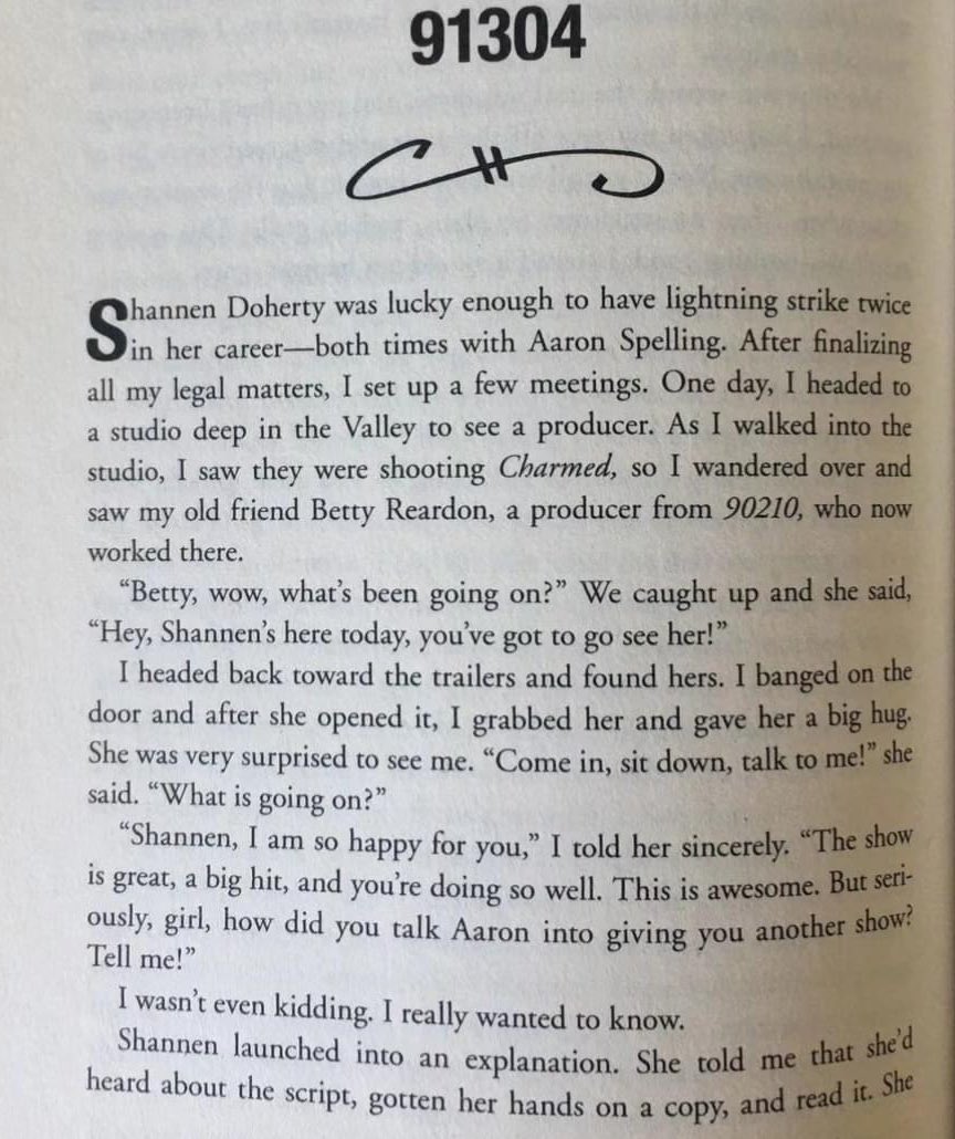 Charmed_Reunion's tweet photo. I wonder why Jason Priestley would “lie” like that or defend Alyssa Milano…🤔😆 #Charmed 

This is from Jason Priestley’s memoir (2015) https://t.co/wj9KYo3iFT