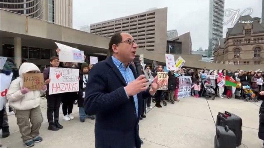 TShaaran's tweet photo. Gratitude to everyone who joined in advocating against gender apartheid &amp; the ongoing Hazara genocide at the Toronto demonstration. Special thanks to MP @AliEhsassi for his tremendous support, along with appreciation for those actively involved in organizing &amp; the media coverage. https://t.co/GRLkR1e7wb