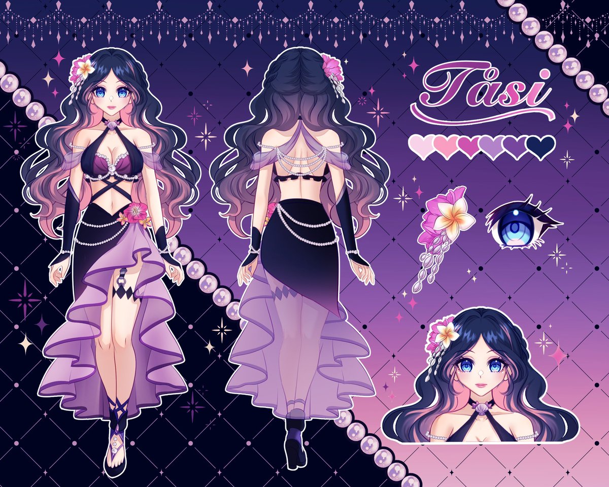 wanderfuIwaves's tweet photo. Here is Tåsi’s full Fatui design + me explaining the design symbolism !! 

🎨: applepiiiii_ 

Thank you Jennifer once again for bringing my ideas to life and for creating another beautiful outfit for Tåsi 🥹💜 https://t.co/TfyGmqOnMB