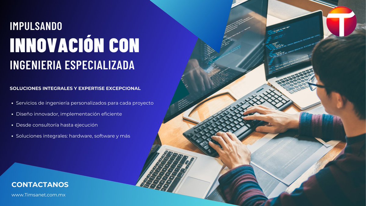 Descubre la excelencia en ingeniería con TIMSANET. Nuestro equipo altamente capacitado ofrece soluciones a medida, desde diseño innovador hasta implementación eficiente. #IngenieríaAMedida #ExcelenciaTécnica #TIMSANET