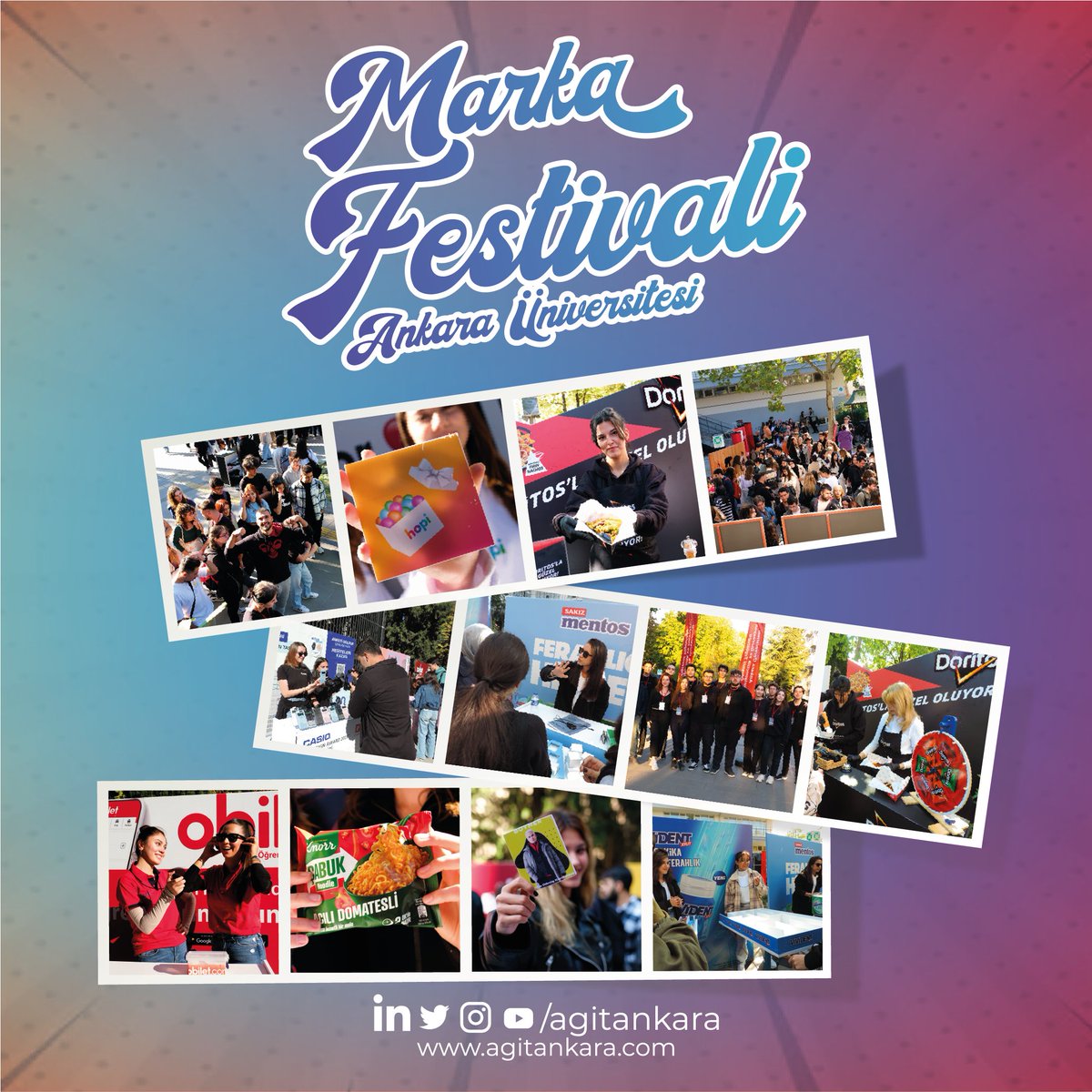 20 Ekim 2023 tarihinde Ankara Üniversitesi Cebeci Kampüsü Ortak Alan’da dördüncüsünü düzenlediğimiz Ankara Üniversitesi Marka Festivali etkinliğimizden geriye kalanlar...

#ankaraüniversitesi #girişimcilik #markafestivali #üründağıtımı #yarışma