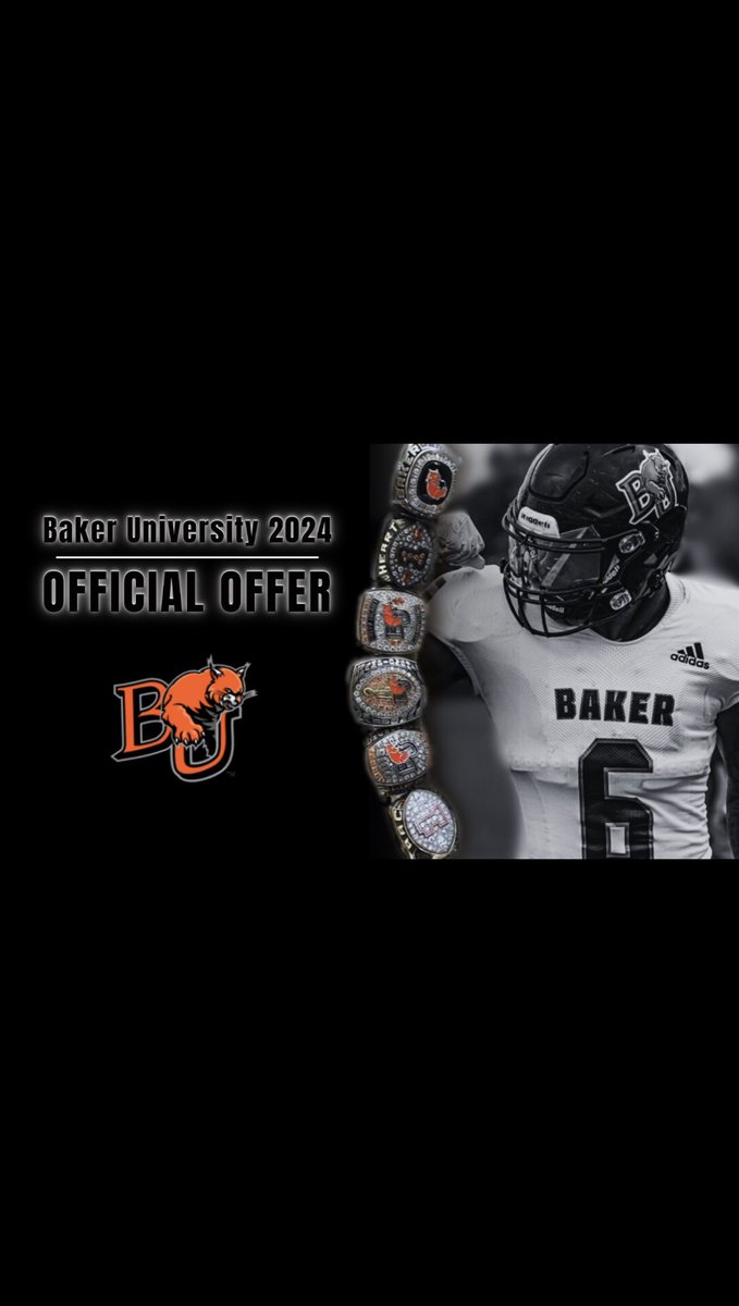 Grateful to receive an offer from Baker University! @CoachMRegalado @espray3 @BakerU_Football